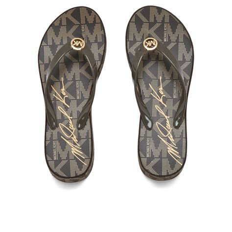 michael kors flip flops uk|michael kors flip flops clearance.